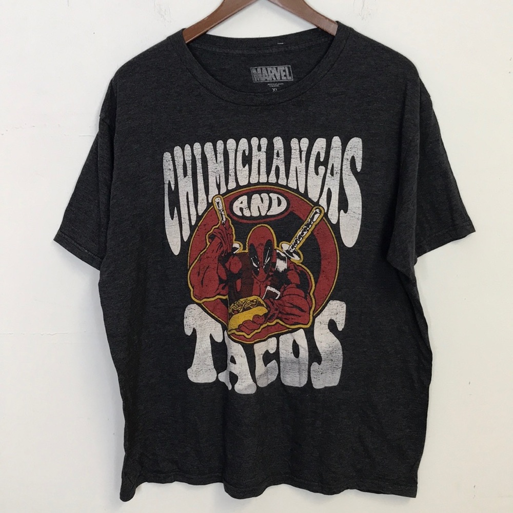 Deadpool Chimichangas and Tacos Men's Graphic Tee